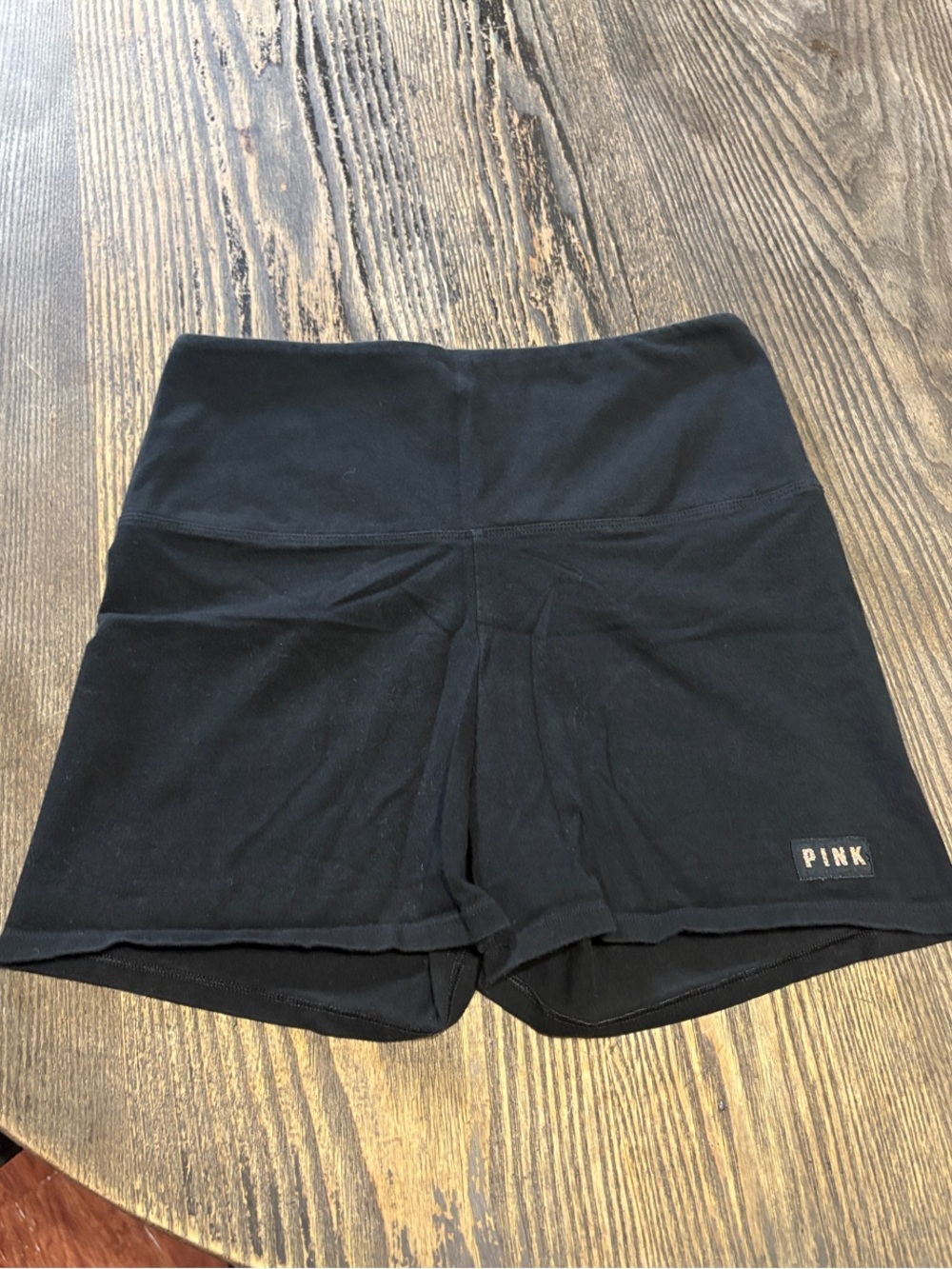 PINK Victoria's Secret Black High-Waist Active Shorts